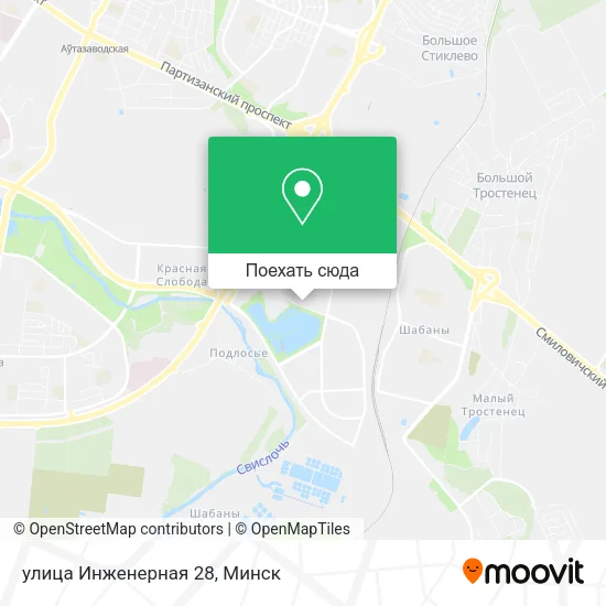 Карта улица Инженерная 28