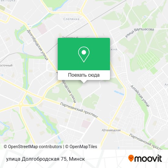 Карта улица Долгобродская 75