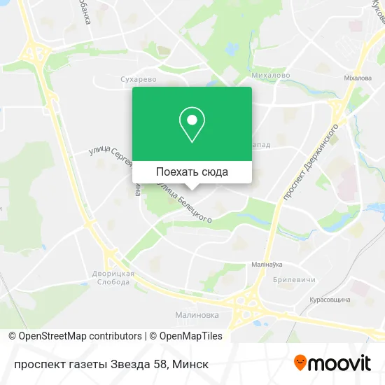 Карта проспект газеты Звезда 58