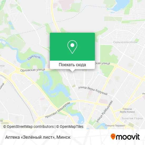 Карта Аптека «Зелёный лист»
