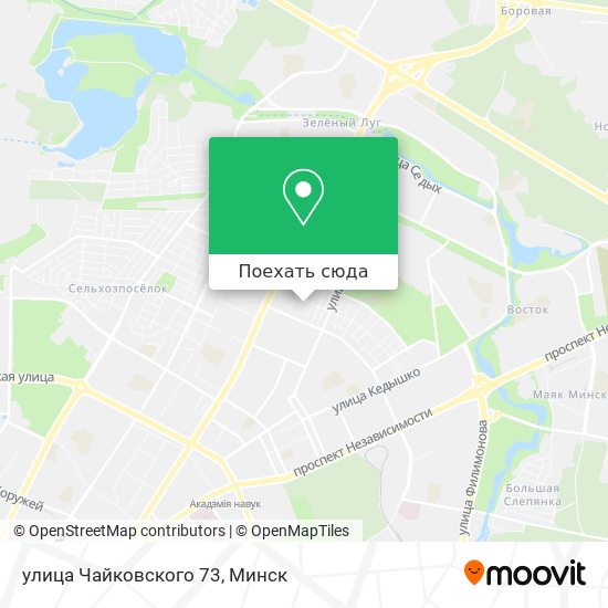 Карта улица Чайковского 73