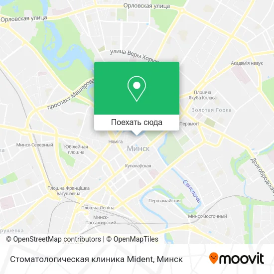 Карта Стоматологическая клиника Mident