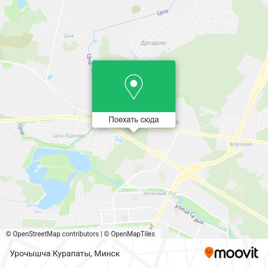 Карта Урочышча Курапаты