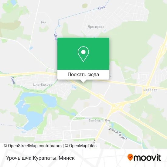 Карта Урочышча Курапаты