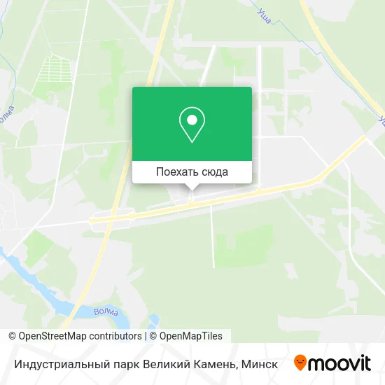 Карта Индустриальный парк Великий Камень