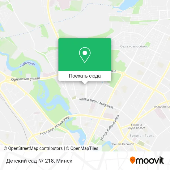 Карта Детский сад № 218