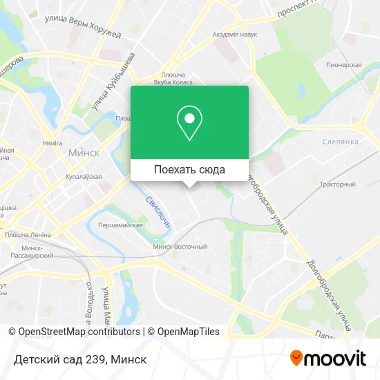 Карта Детский сад 239