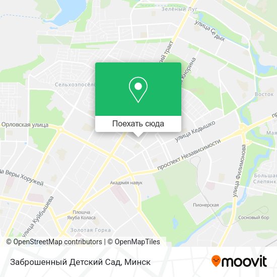 Карта Заброшенный Детский Сад