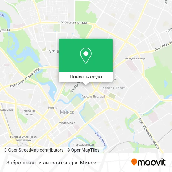 Карта Заброшенный автоавтопарк