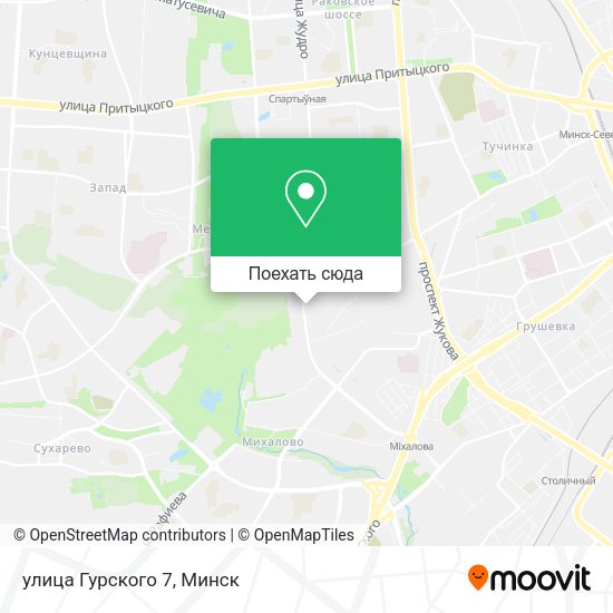 Карта улица Гурского 7