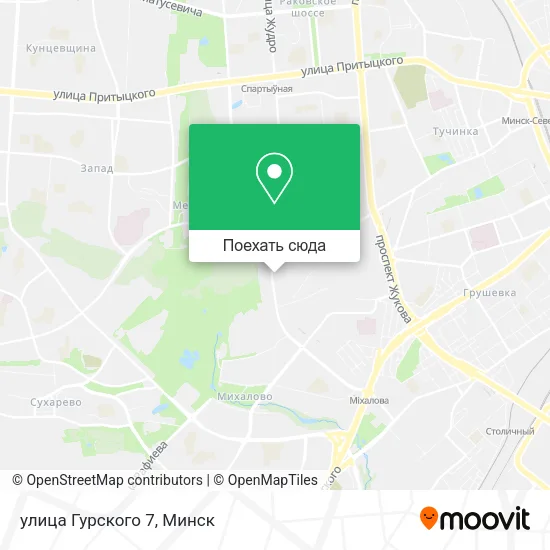Карта улица Гурского 7