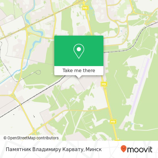 Карта Памятник Владимиру Карвату