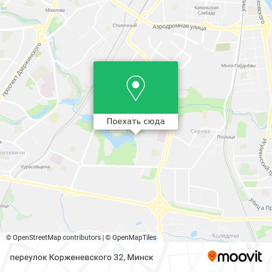 Карта переулок Корженевского 32