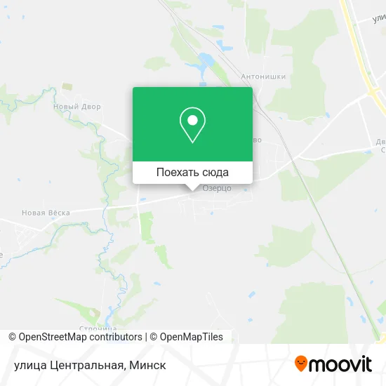 Карта улица Центральная