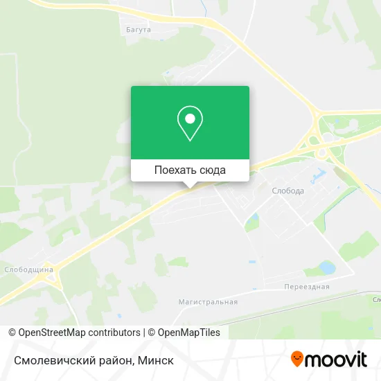 Карта Смолевичский район