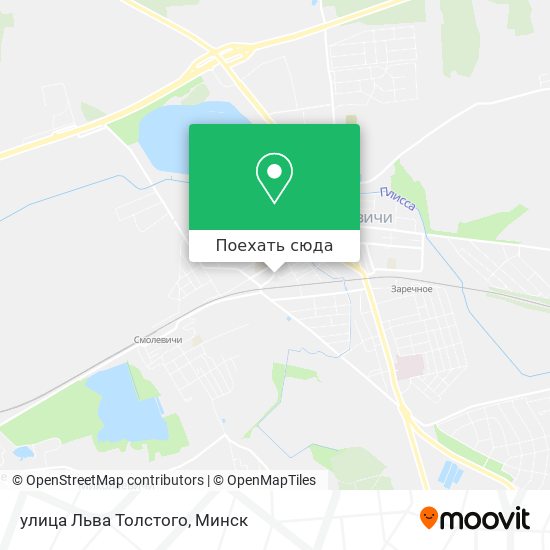 Карта улица Льва Толстого