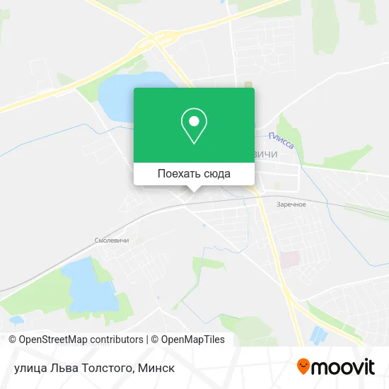 Карта улица Льва Толстого