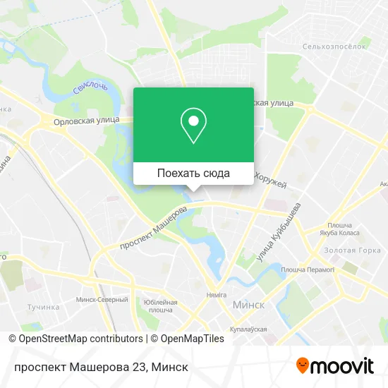 Карта проспект Машерова 23