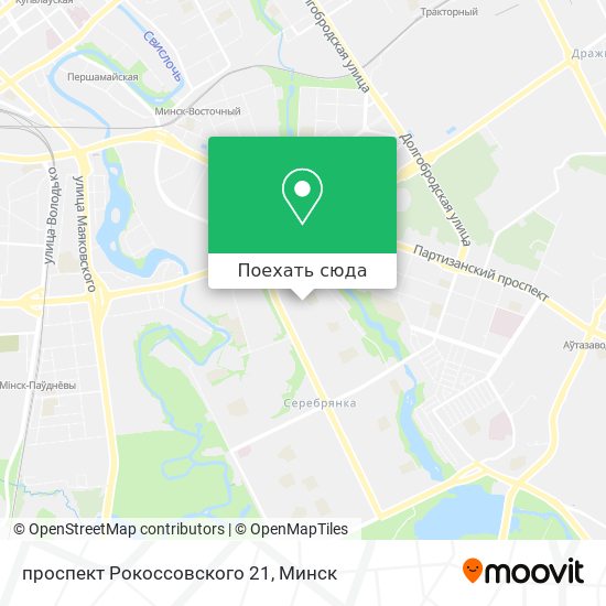 Карта проспект Рокоссовского 21