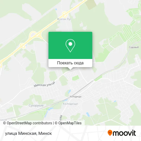 Карта улица Минская