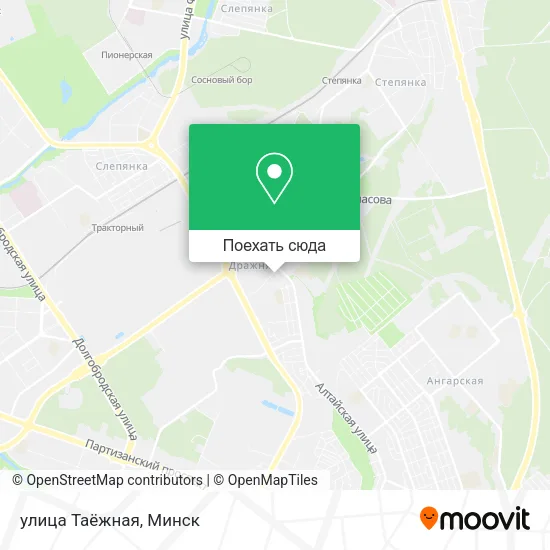 Карта улица Таёжная
