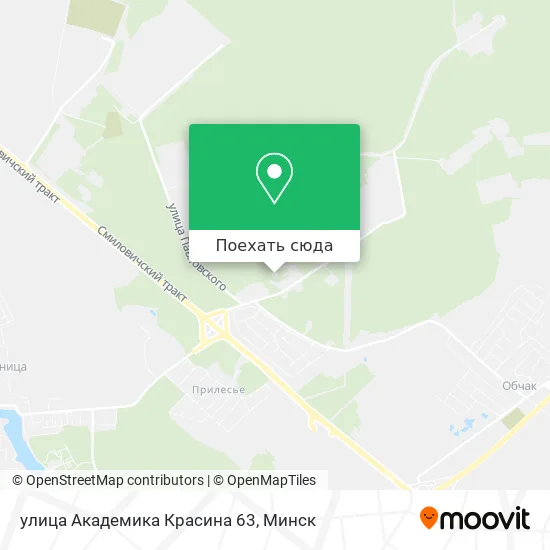 Карта улица Академика Красина 63