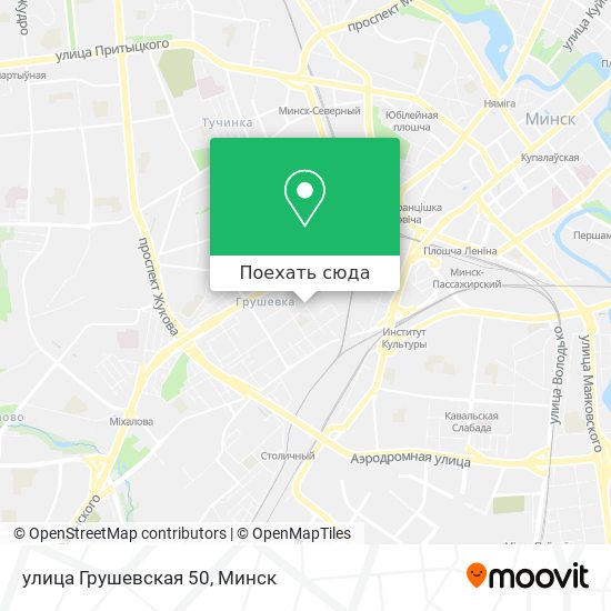 Карта улица Грушевская 50