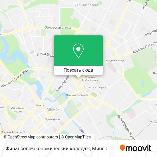 Карта Финансово-экономический колледж