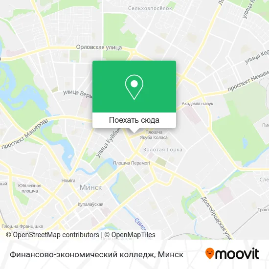 Карта Финансово-экономический колледж