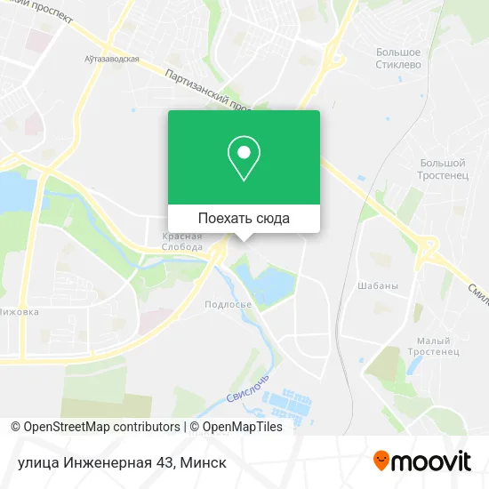 Карта улица Инженерная 43