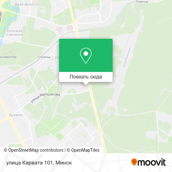 Карта улица Карвата 101