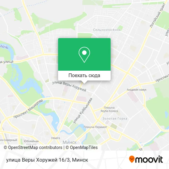 Карта улица Веры Хоружей 16/3