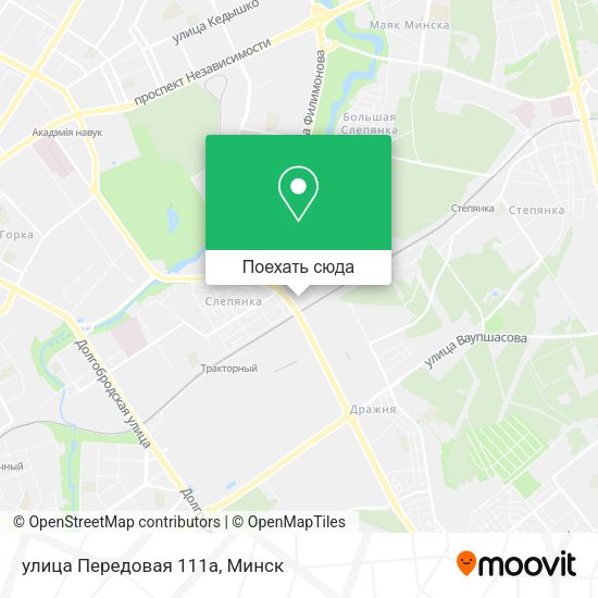 Карта улица Передовая 111а
