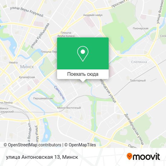 Карта улица Антоновская 13