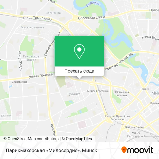 Карта Парикмахерская «Милосердие»