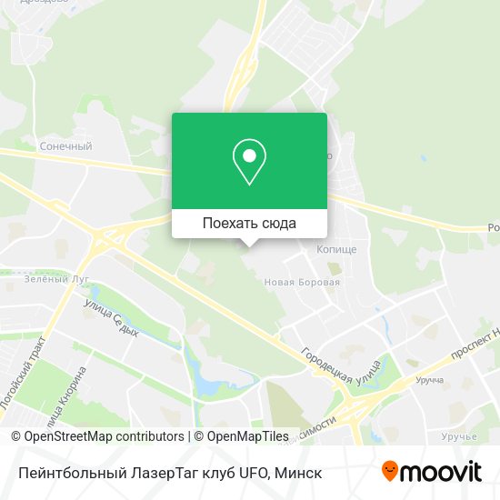 Карта Пейнтбольный ЛазерТаг клуб UFO