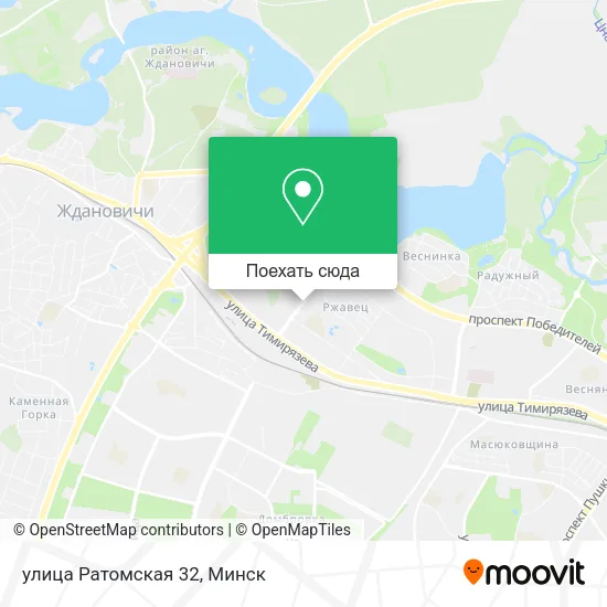 Карта улица Ратомская 32