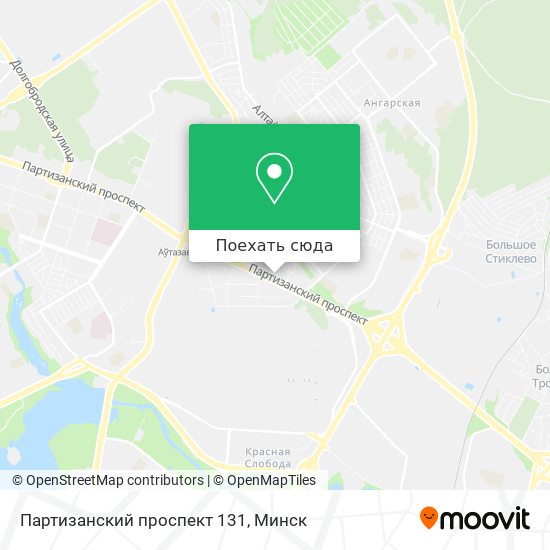 Карта Партизанский проспект 131