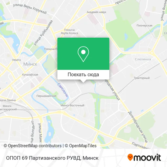 Карта ОПОП 69 Партизанского РУВД