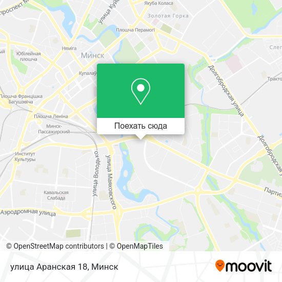 Карта улица Аранская 18