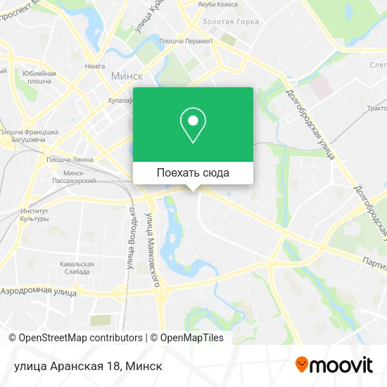 Карта улица Аранская 18
