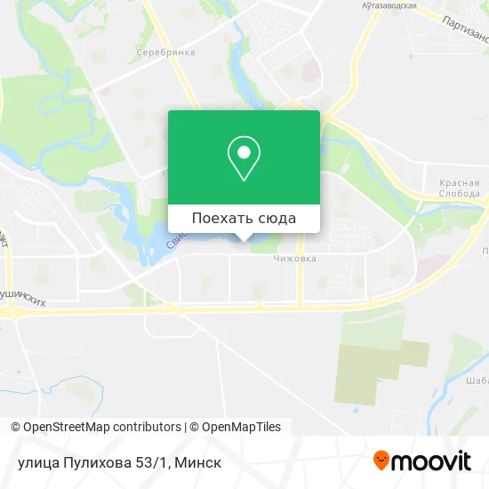 Карта улица Пулихова 53/1