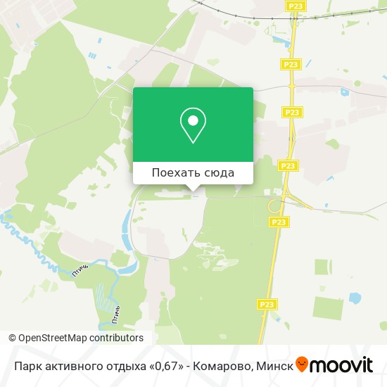 Карта Парк активного отдыха «0,67» - Комарово