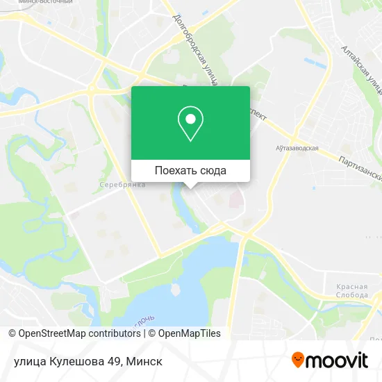 Карта улица Кулешова 49
