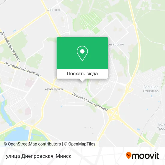 Карта улица Днепровская