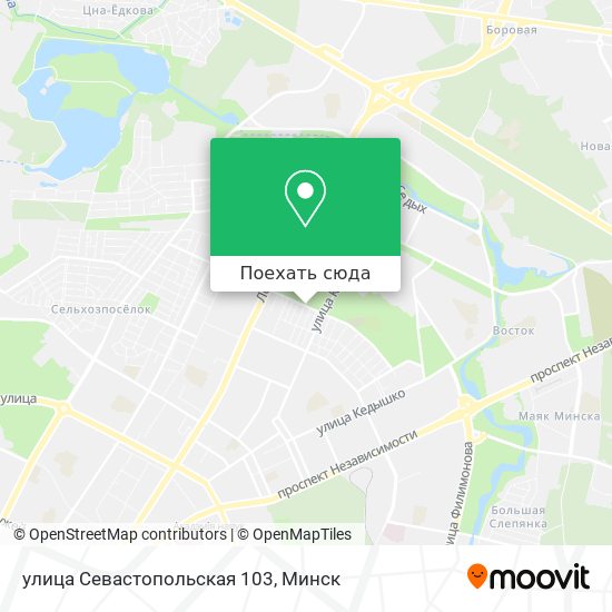 Карта улица Севастопольская 103