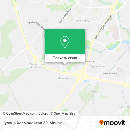 Карта улица Космонавтов 39