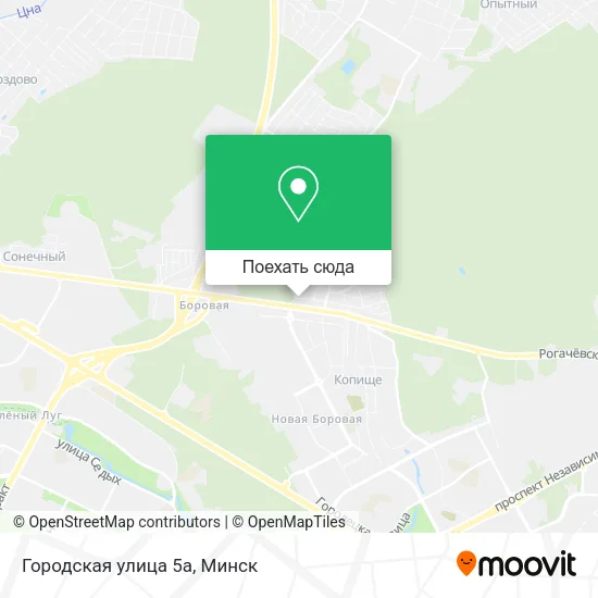 Карта Городская улица 5а