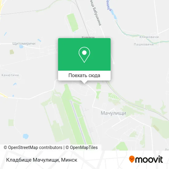 Карта Кладбище Мачулищи