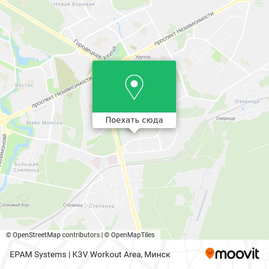 Карта EPAM Systems | K3V Workout Area